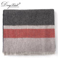 Woman New Designs Three Colors Combination Striped Muslim Scarf Hijab 100% Cashmere Scarf